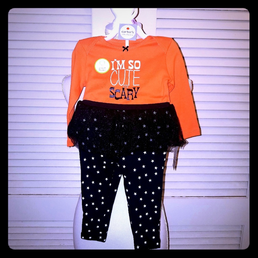 NWT Carters Two-piece Body Suit & Tutu Pant Set 9 Months. Best Offer